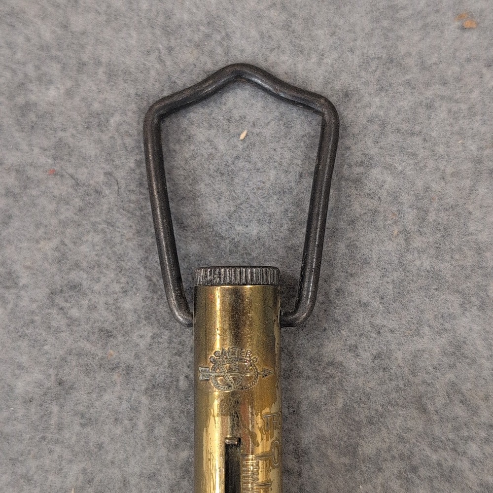 Vintage Salter Brass Spring Scale Luggage Postal Weighing Tool - Picture 2 of 6